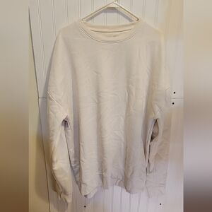 Women's Old Navy White Longsleeve Sweatshirt